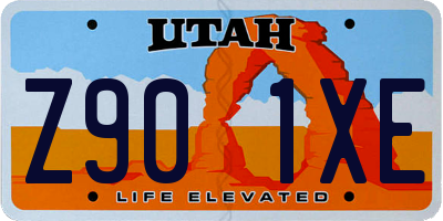 UT license plate Z901XE