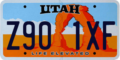UT license plate Z901XF