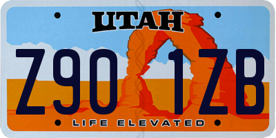 UT license plate Z901ZB