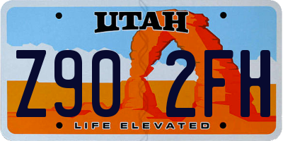 UT license plate Z902FH