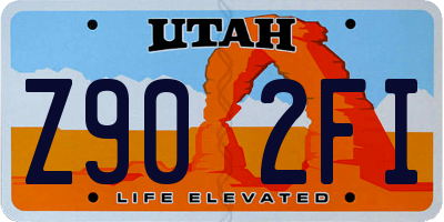 UT license plate Z902FI