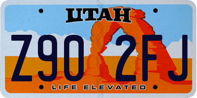 UT license plate Z902FJ
