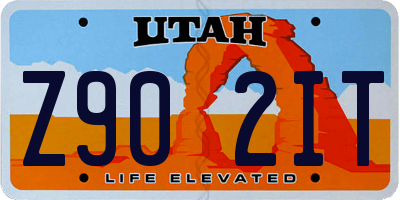 UT license plate Z902IT