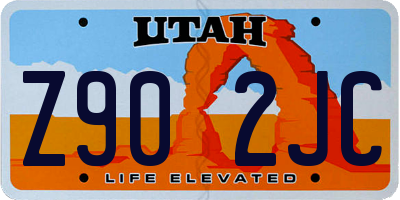 UT license plate Z902JC