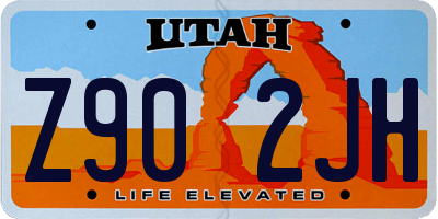 UT license plate Z902JH