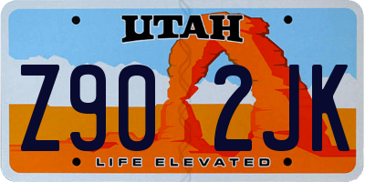 UT license plate Z902JK