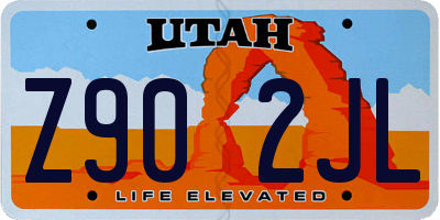 UT license plate Z902JL