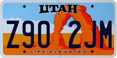 UT license plate Z902JM