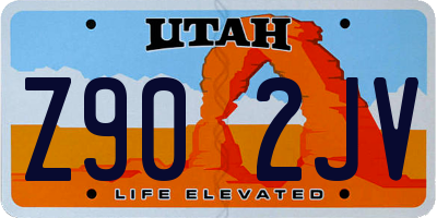 UT license plate Z902JV
