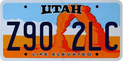 UT license plate Z902LC