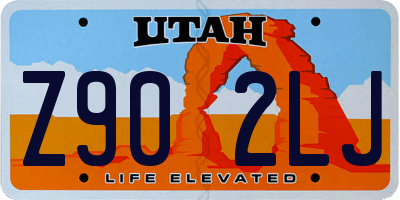 UT license plate Z902LJ