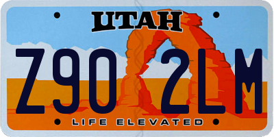 UT license plate Z902LM