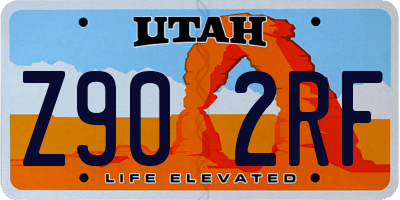 UT license plate Z902RF