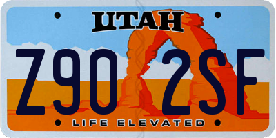 UT license plate Z902SF