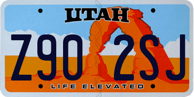 UT license plate Z902SJ