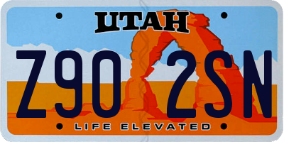 UT license plate Z902SN