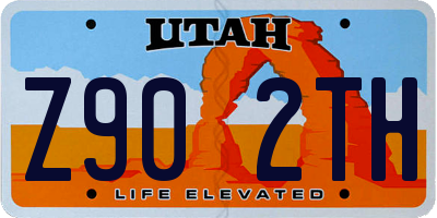 UT license plate Z902TH