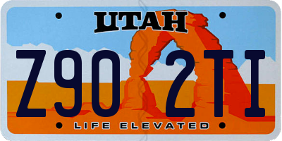 UT license plate Z902TI