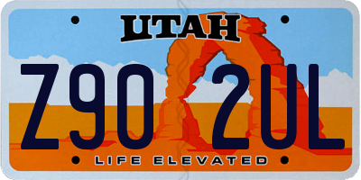 UT license plate Z902UL