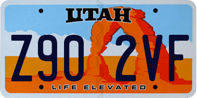 UT license plate Z902VF