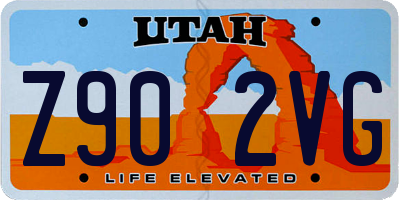 UT license plate Z902VG