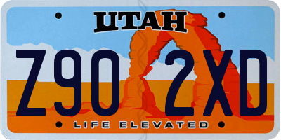 UT license plate Z902XD