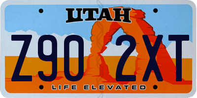 UT license plate Z902XT