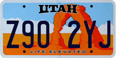 UT license plate Z902YJ