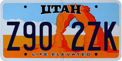UT license plate Z902ZK