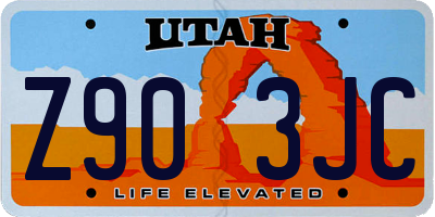 UT license plate Z903JC