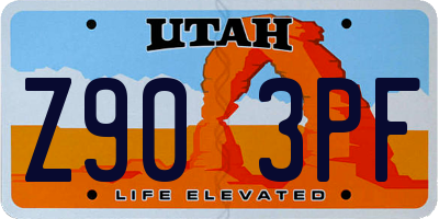 UT license plate Z903PF