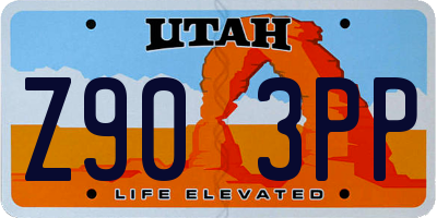 UT license plate Z903PP
