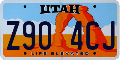 UT license plate Z904CJ