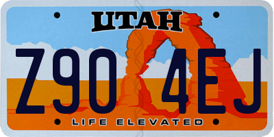 UT license plate Z904EJ