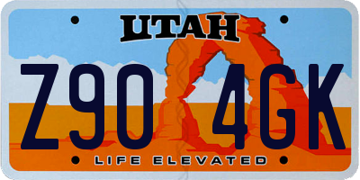 UT license plate Z904GK