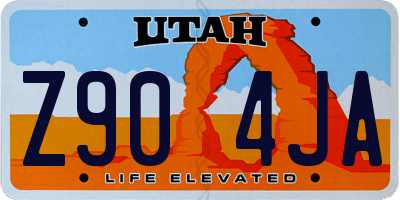 UT license plate Z904JA