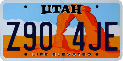 UT license plate Z904JE