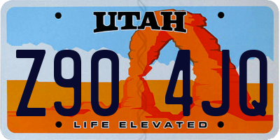 UT license plate Z904JQ