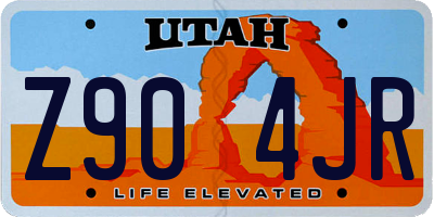 UT license plate Z904JR