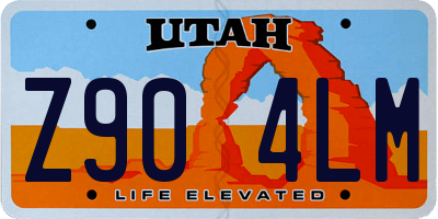 UT license plate Z904LM