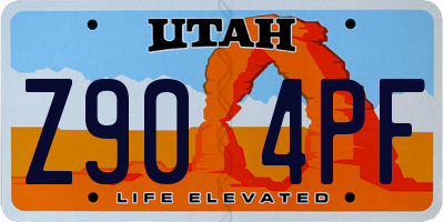 UT license plate Z904PF