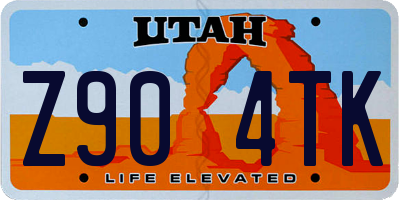 UT license plate Z904TK