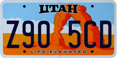 UT license plate Z905CD