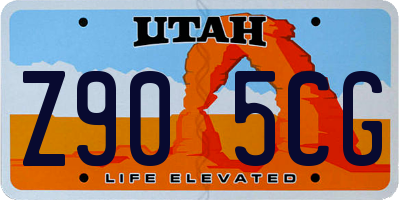 UT license plate Z905CG