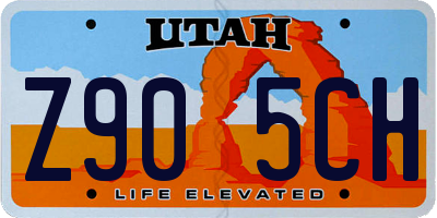 UT license plate Z905CH