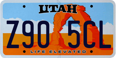 UT license plate Z905CL