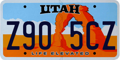 UT license plate Z905CZ