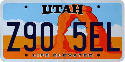 UT license plate Z905EL