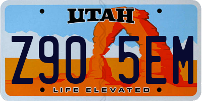 UT license plate Z905EM