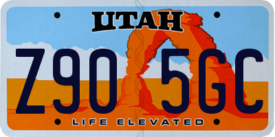 UT license plate Z905GC